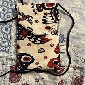 Indigenous Art Print Crossbody Bag